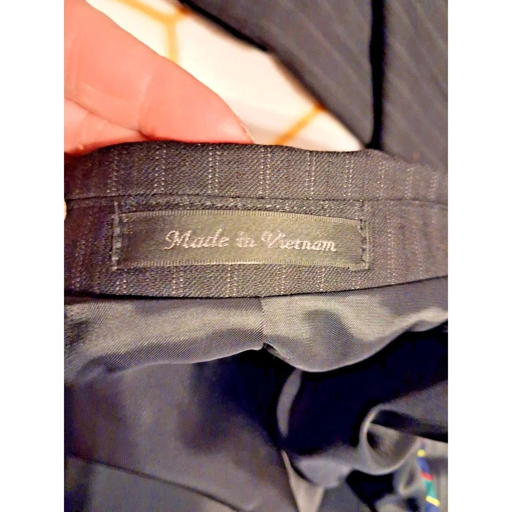 Chaps by Ralph Lauren Mens Wool Pinstripe Two Piece Suit Size Regular Contempora